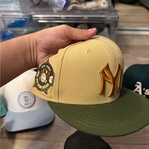 New Era Yellow and Green New York Cap